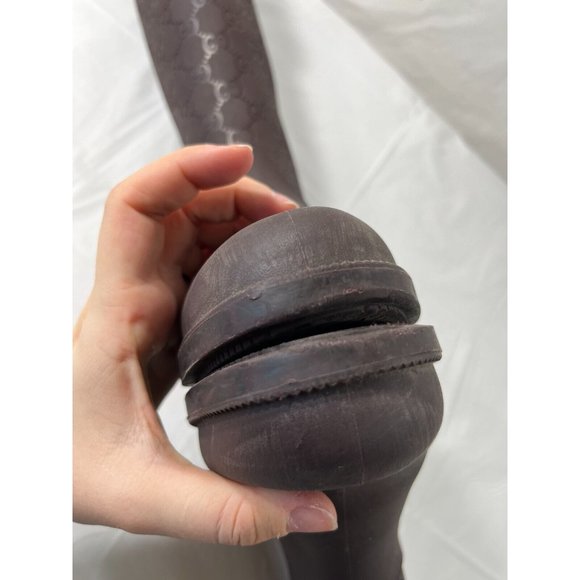 Authentic Gucci Vintage GG Monogram Rain Boots Brown Size 6 - Picture 8 of 16